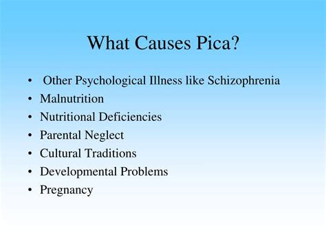 pica etiology.